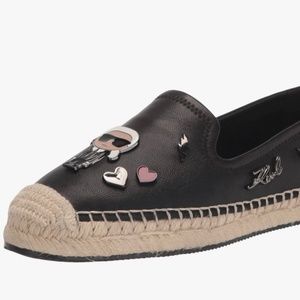 Karl Langerfeld Espadrille size 10 black